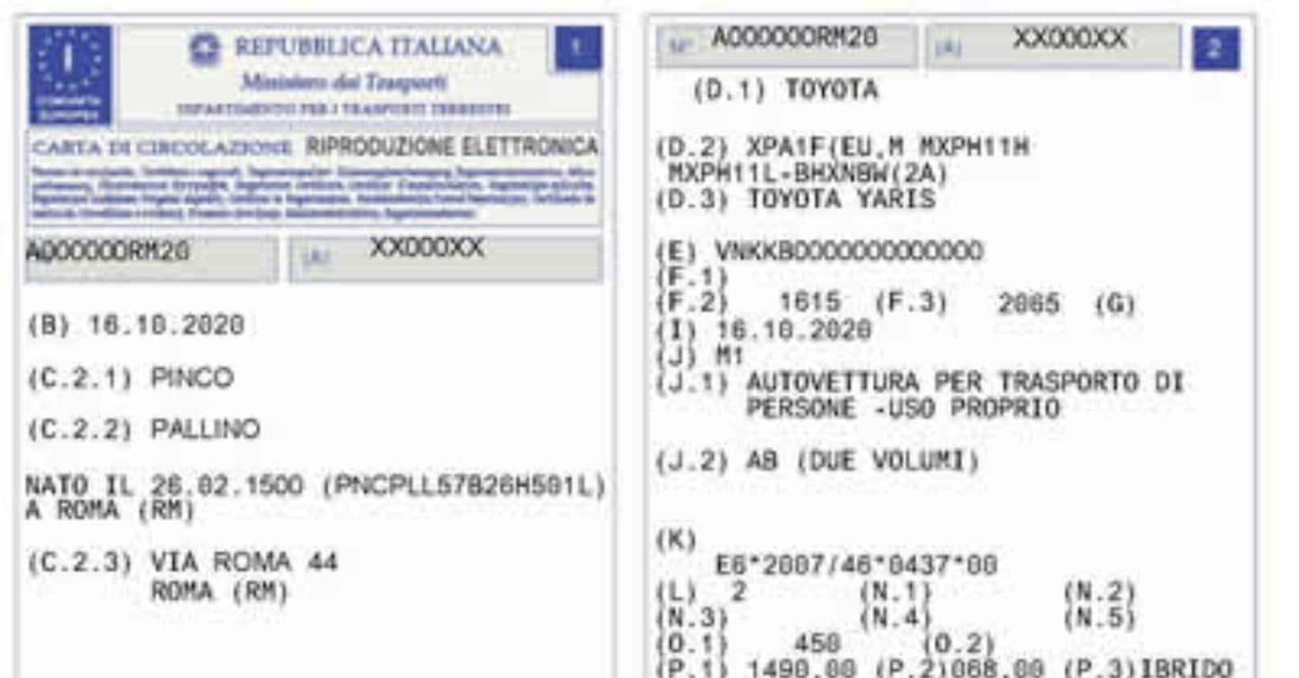 Il sublocatore dell’auto concessa a terzi per più di 30 giorni deve comunicarne i dati